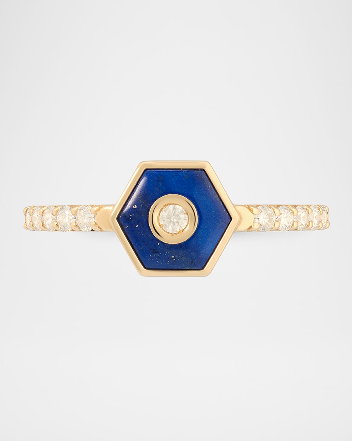 Baia Sommersa 18K Yellow Gold Ring with Lapis and Diamonds