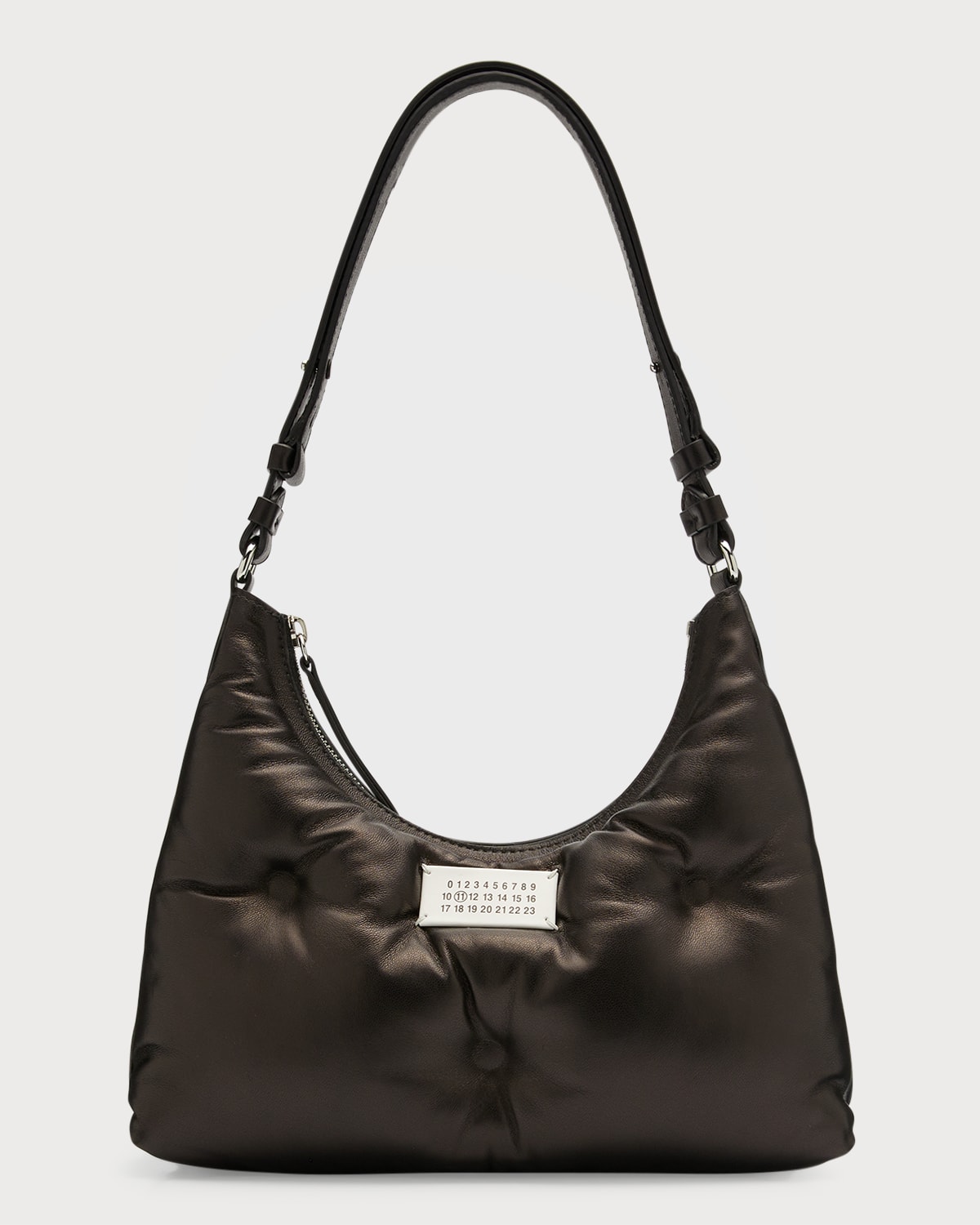 Maison Margiela Glam Slam Small Puffy Leather Shoulder Bag In Octane