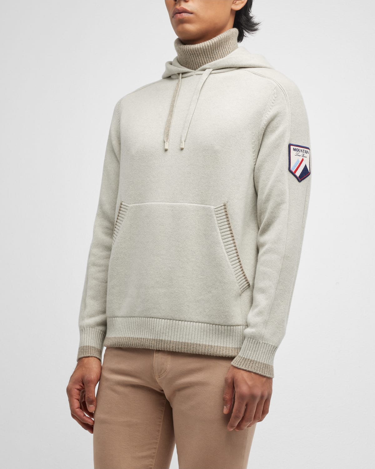 LORO PIANA MEN'S CASHMERE HOODIE