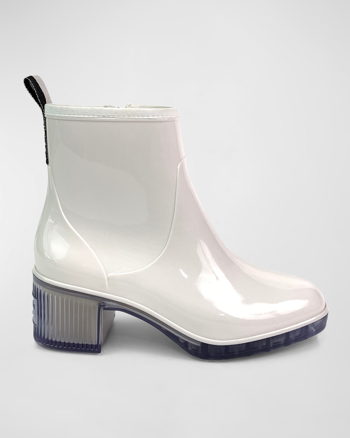 White clearance vinyl booties