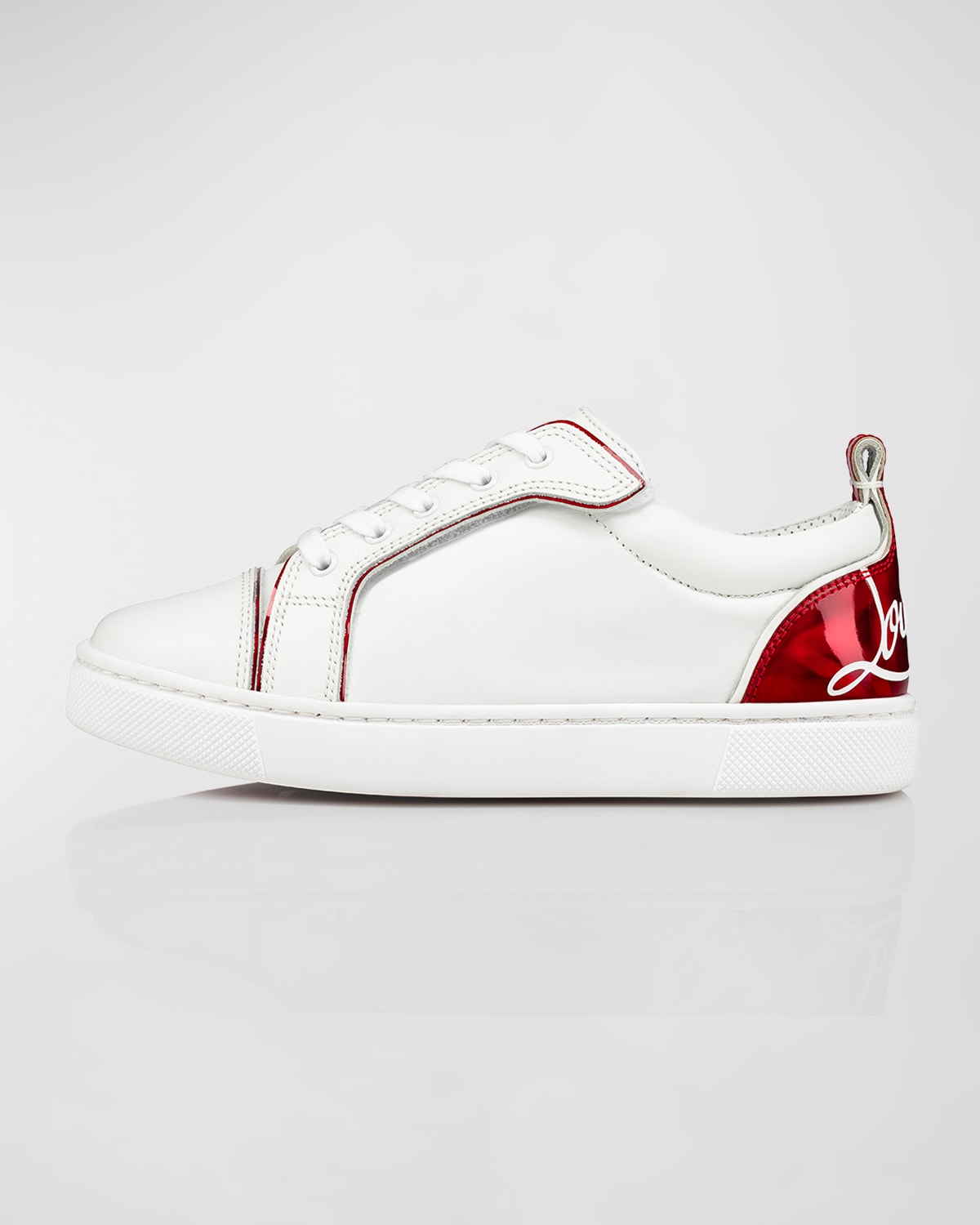 Christian Louboutin Kids Funnyto Leather Low-top Sneakers - Multi - 28