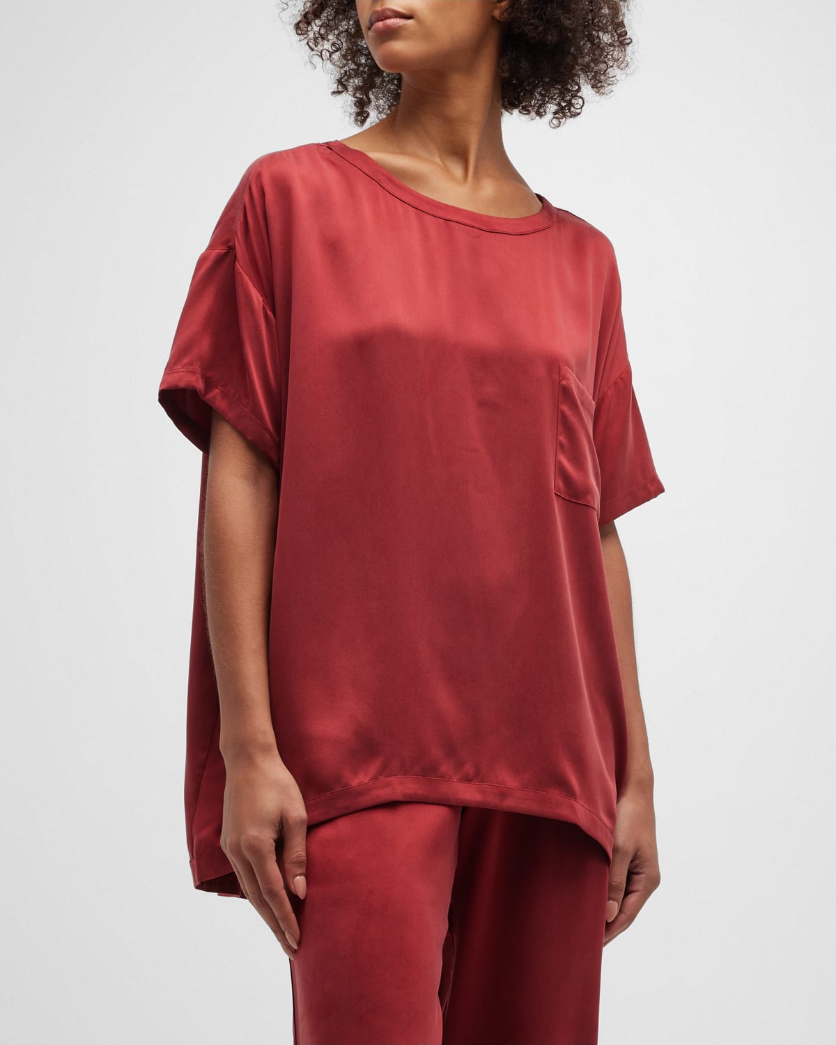 LUNYA WASHABLE SILK TEE PANT SET