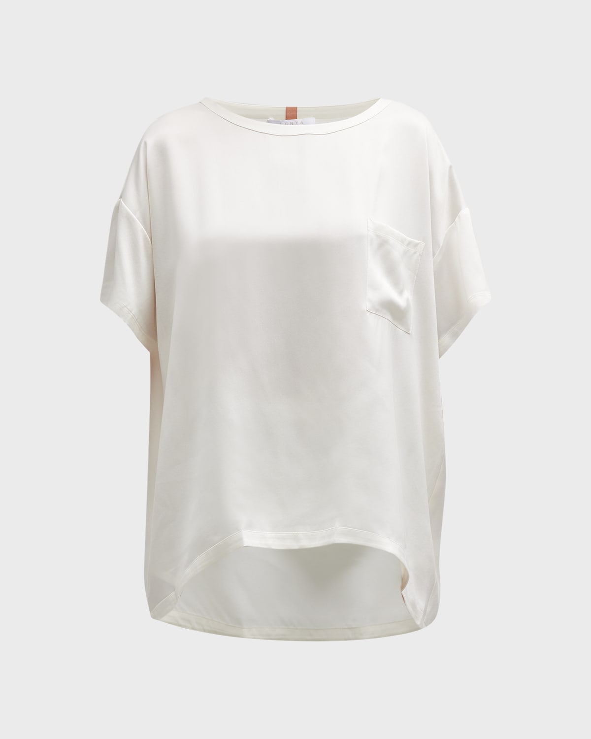 Shop Lunya Washable Silk Tee Set In Tranquil White