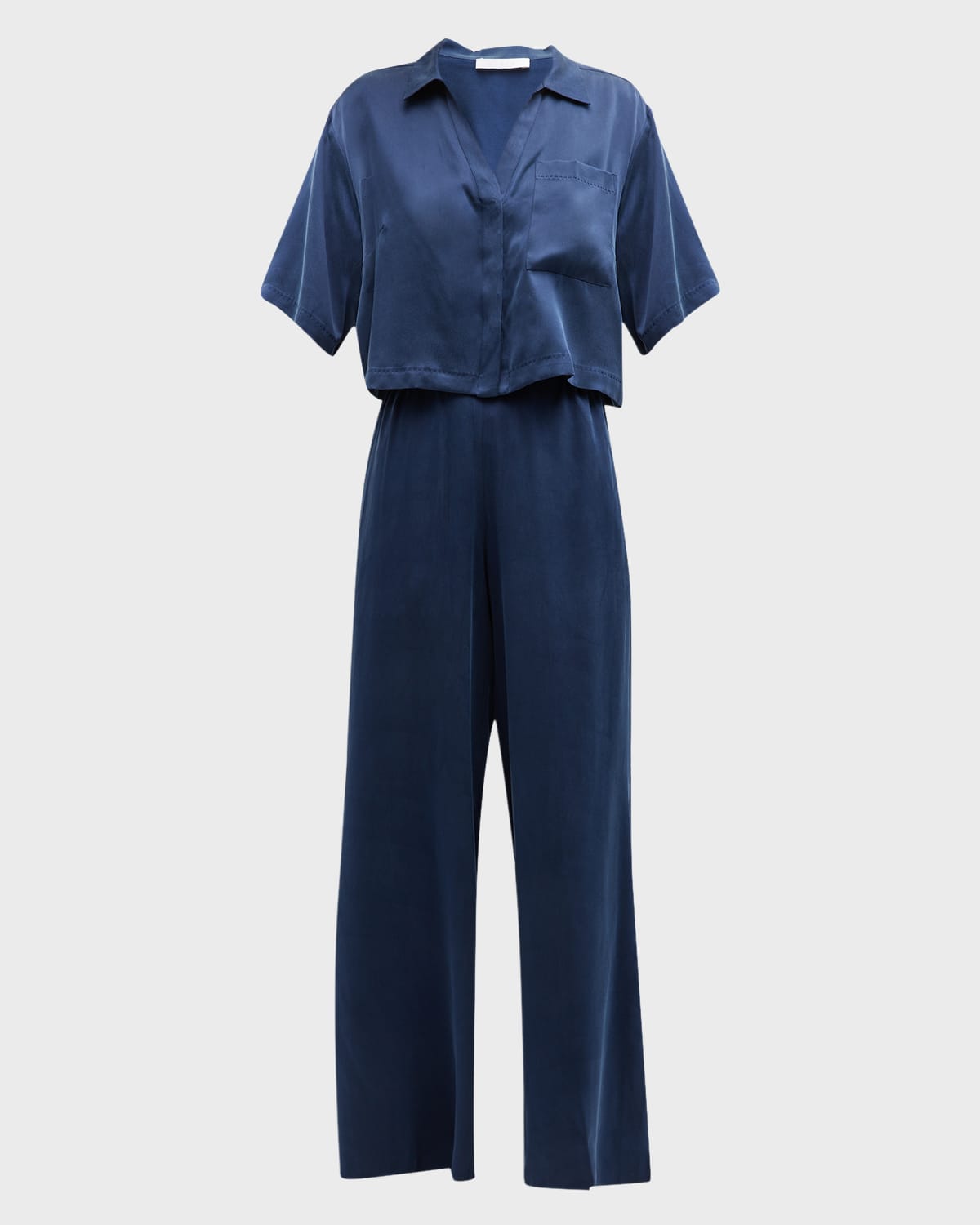 Washable Silk High-Rise Pant Set