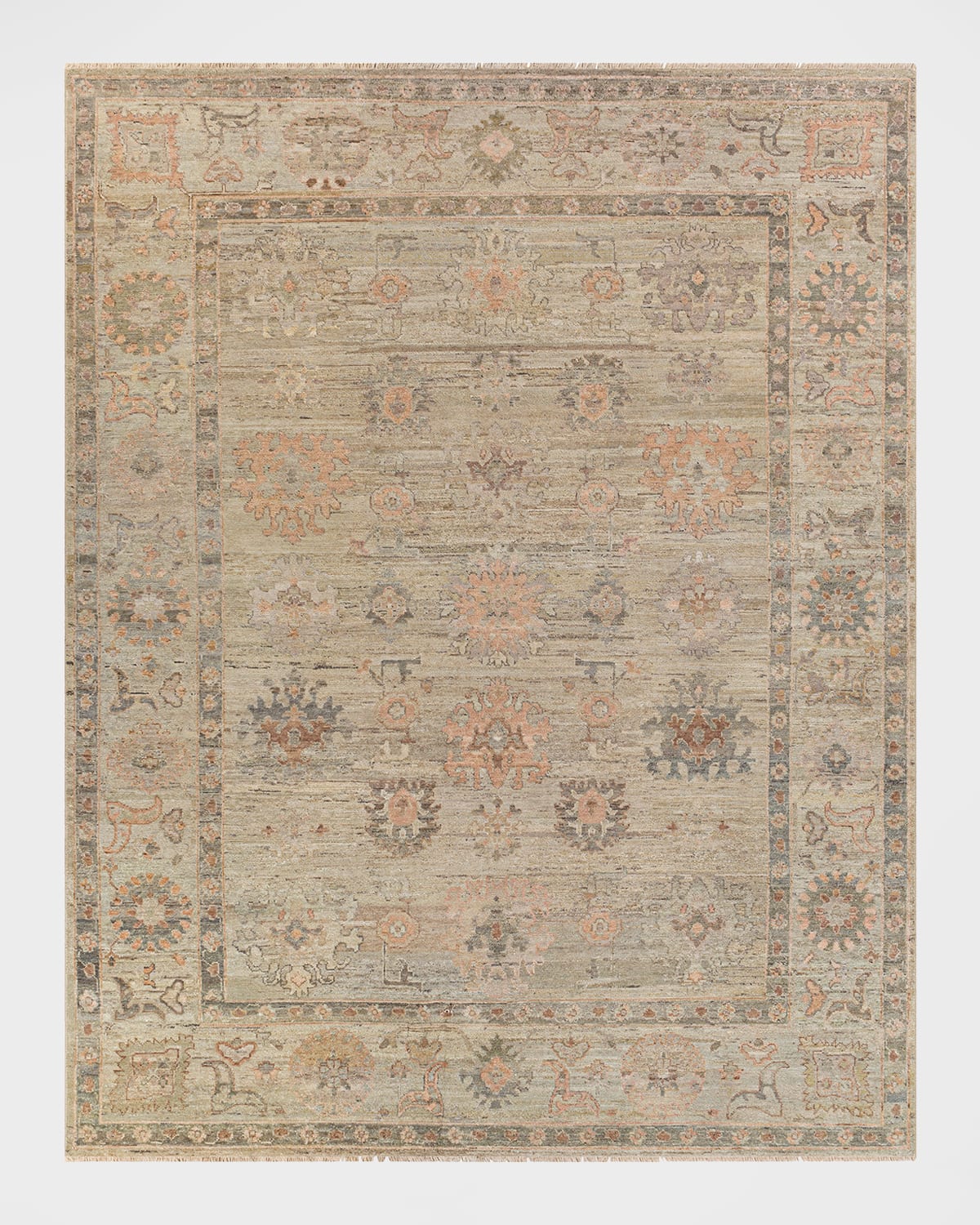 Surya Rugs Sharma Hand-knotted Rug, 8' X 10' In Gray, Camel