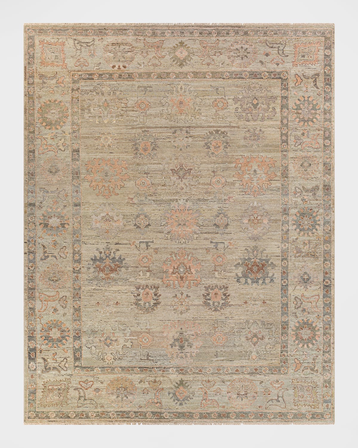 Shop Surya Rugs Sharma Hand-knotted Rug, 8x10 In Gray, Camel