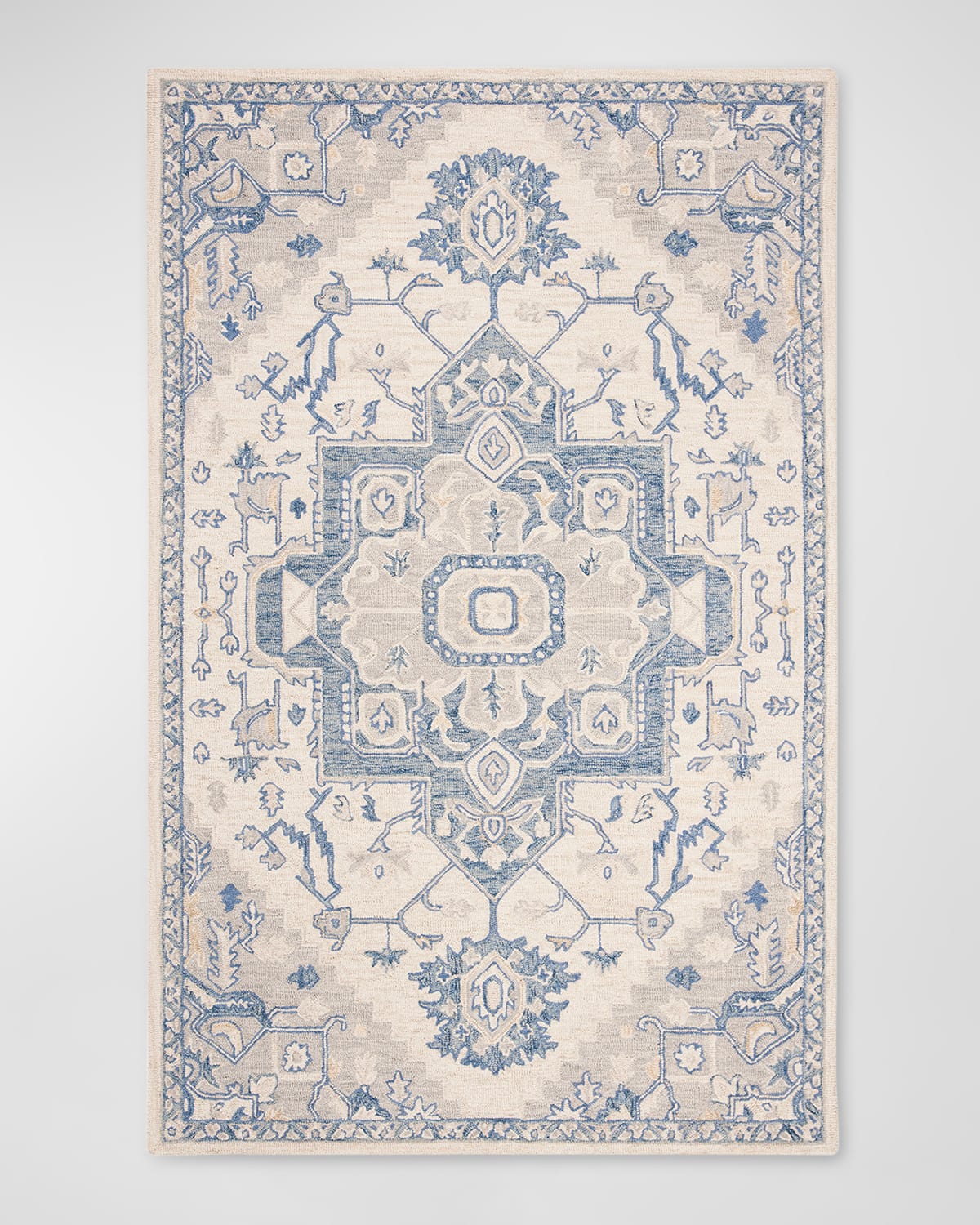 Lauren Ralph Lauren Percy Hand-knotted Rug, 10' X 14' In Ivory, Blue