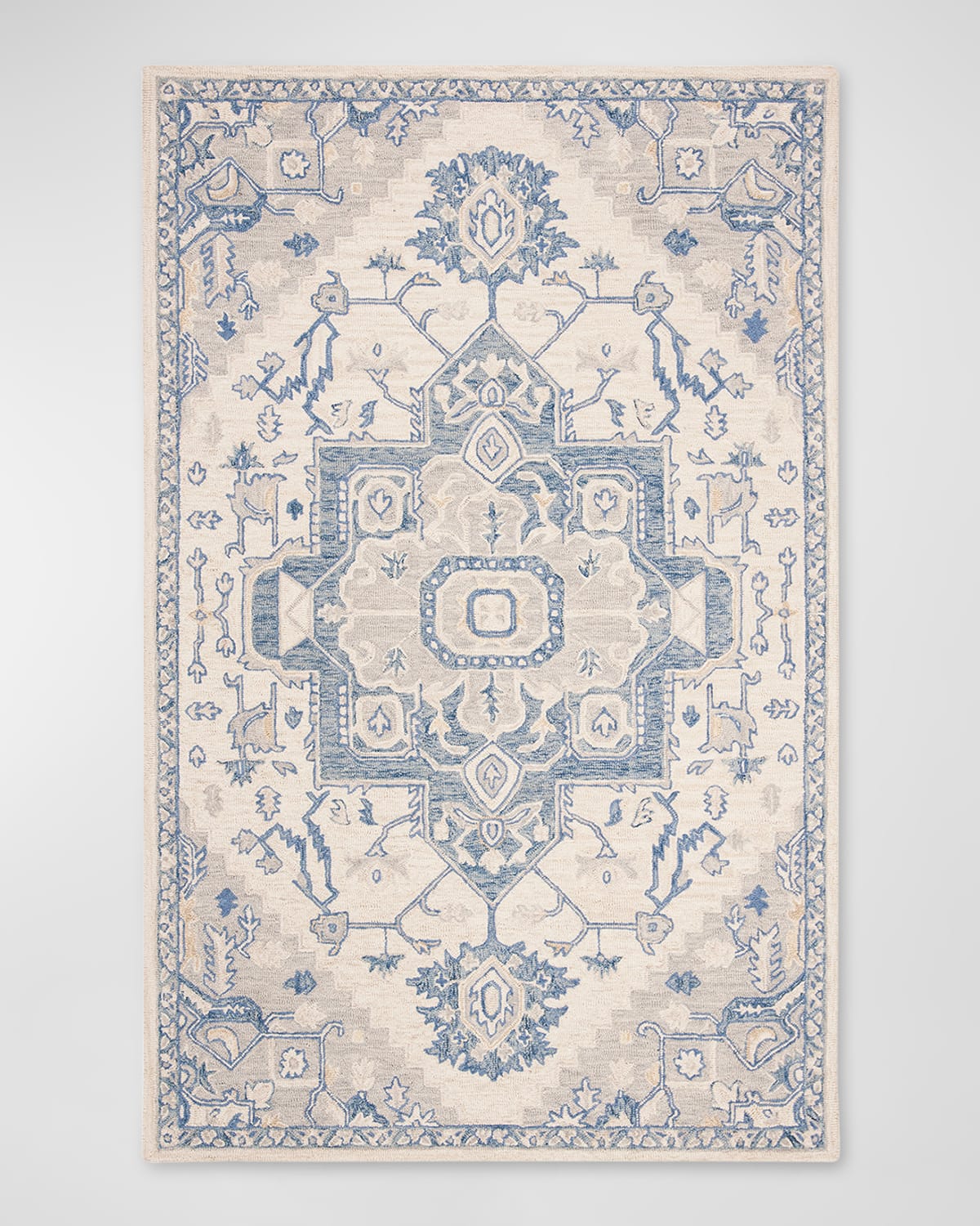 Ralph Lauren Percy Hand-knotted Rug, 6' X 9' In Ivory, Blue