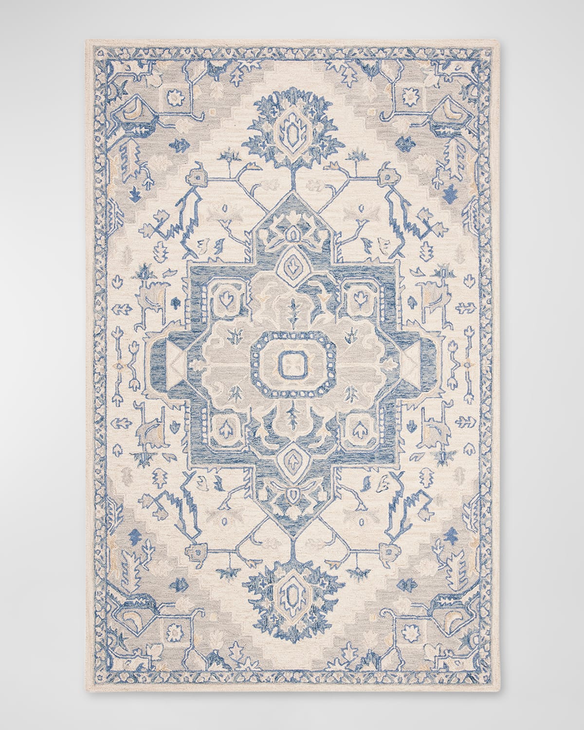 Lauren Ralph Lauren Percy Hand-knotted Rug, 6' X 9' In Ivory, Blue