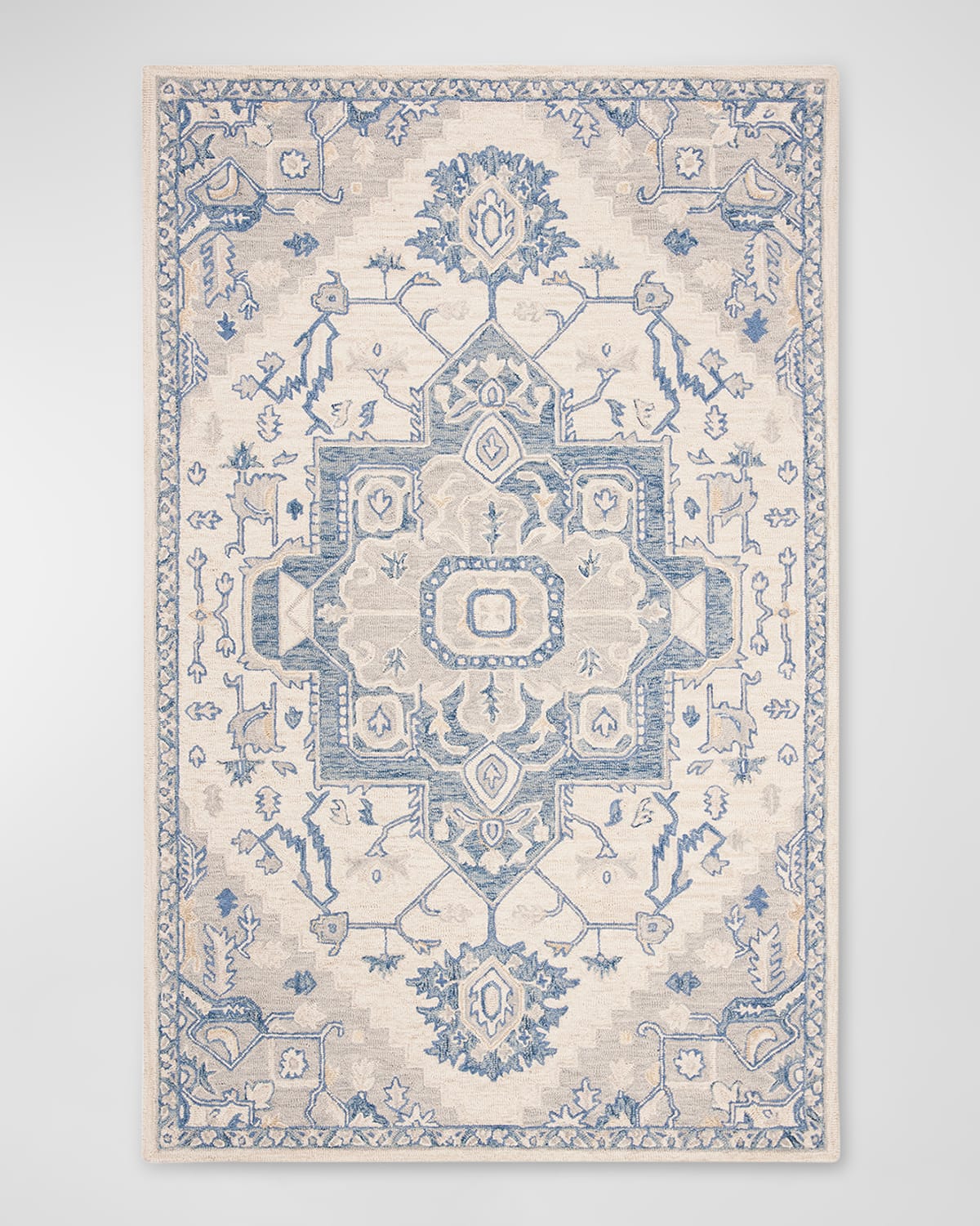 Lauren Ralph Lauren Percy Hand-knotted Rug, 8' X 10' In Ivory, Blue