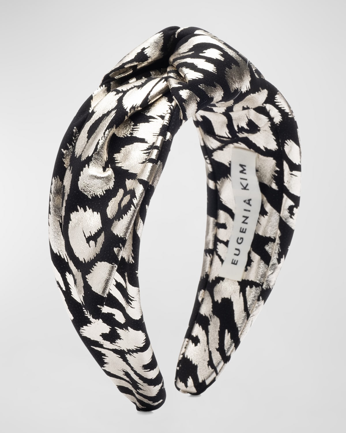Phoebe Knotted Leopard-Print Headband