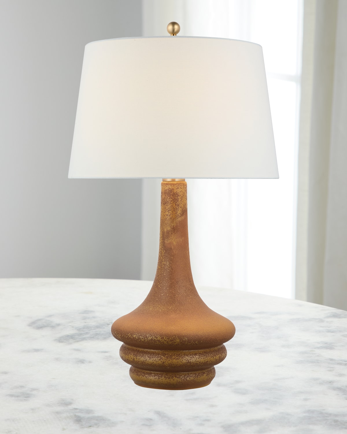 Shop Visual Comfort Signature Wallis Large Table Lamp By Chapman & Myers In Yellow