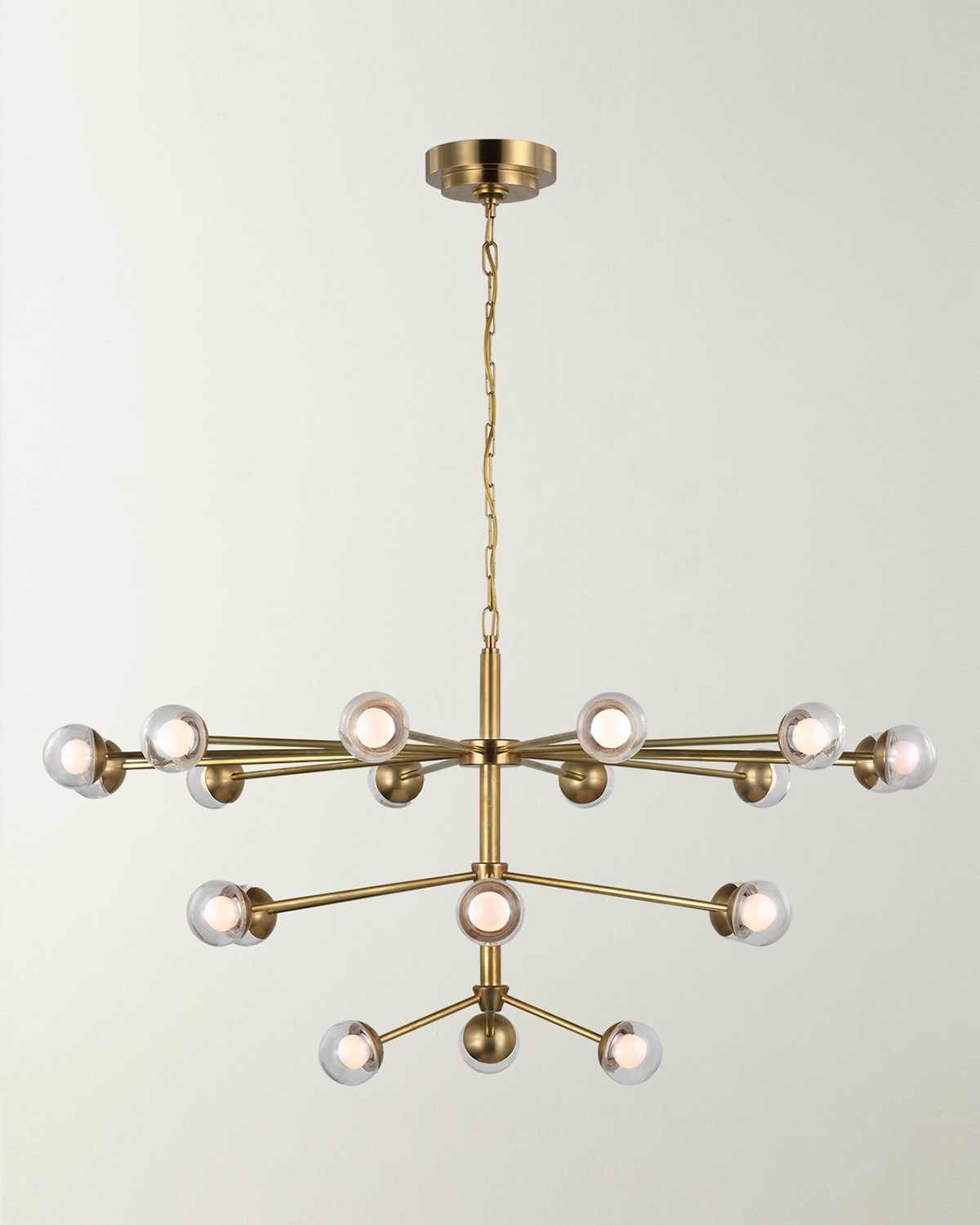 Shop Visual Comfort Signature Alloway Large Chandelier By Kate Spade New York In Brass