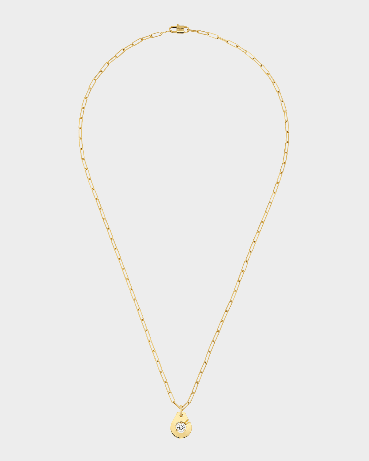 DINH VAN Yellow Gold R10 Menot Diamond Pendant Necklace