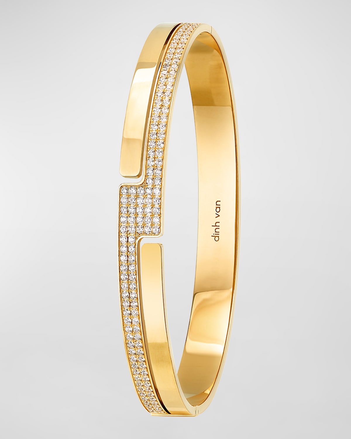 DINH VAN Yellow Gold 70S Small Diamond Bracelet