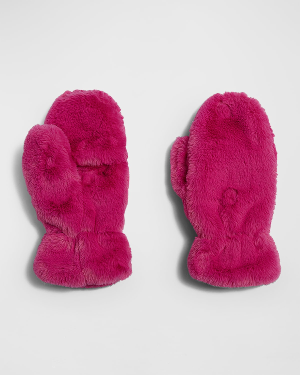 Apparis Coco Lightweight Faux Fur Flip-top Mittens In Confetti Pink