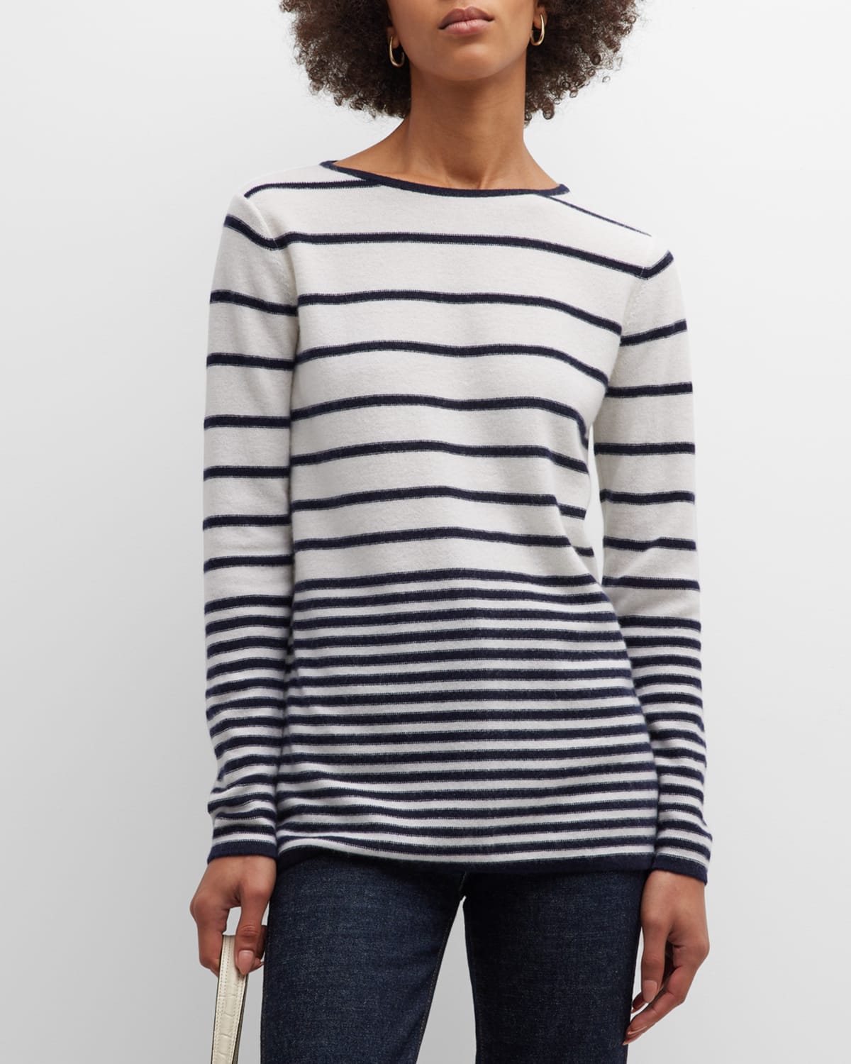 Cashmere Variegated Stripe Sweater