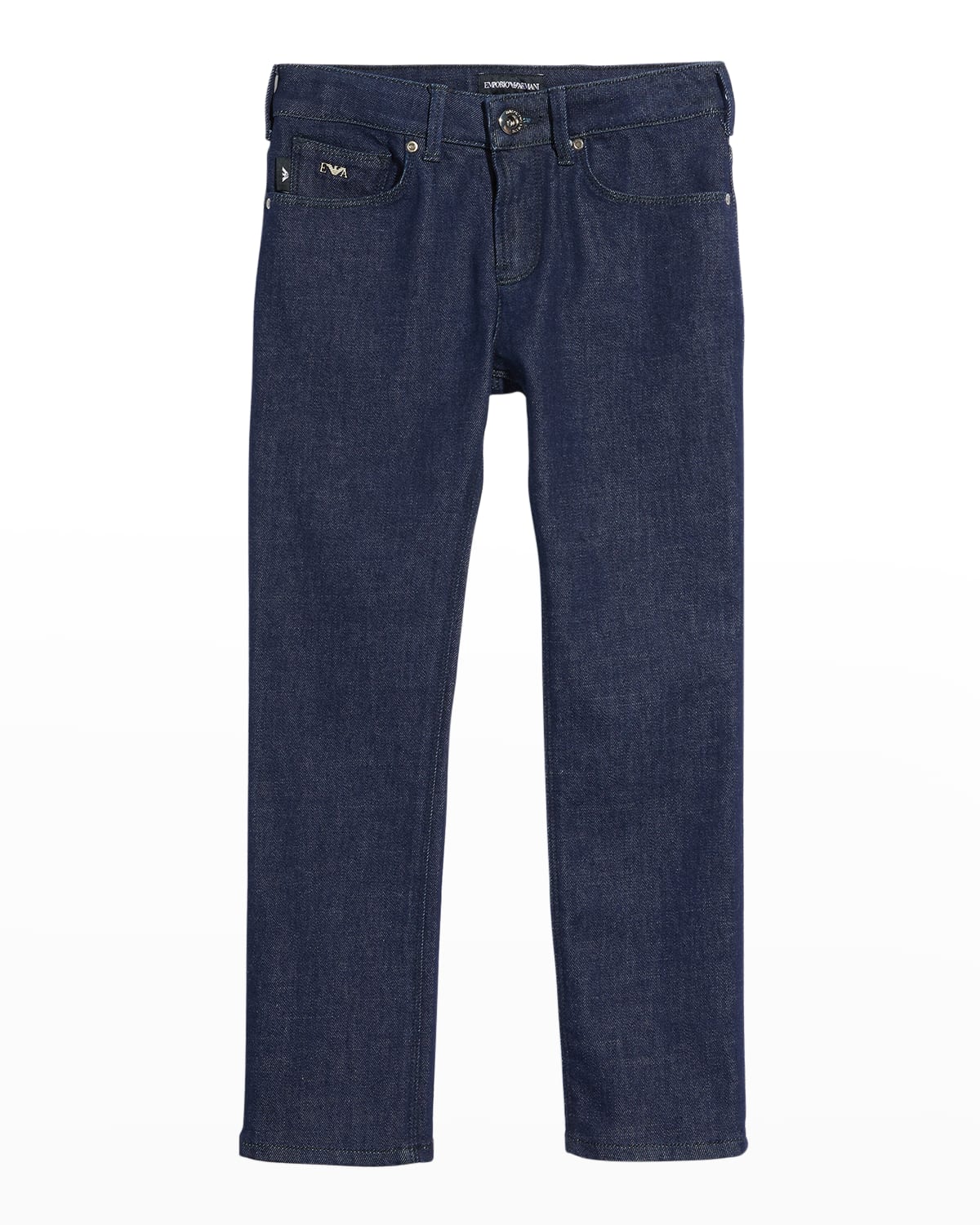 EMPORIO ARMANI BOY'S SOLID DENIM trousers