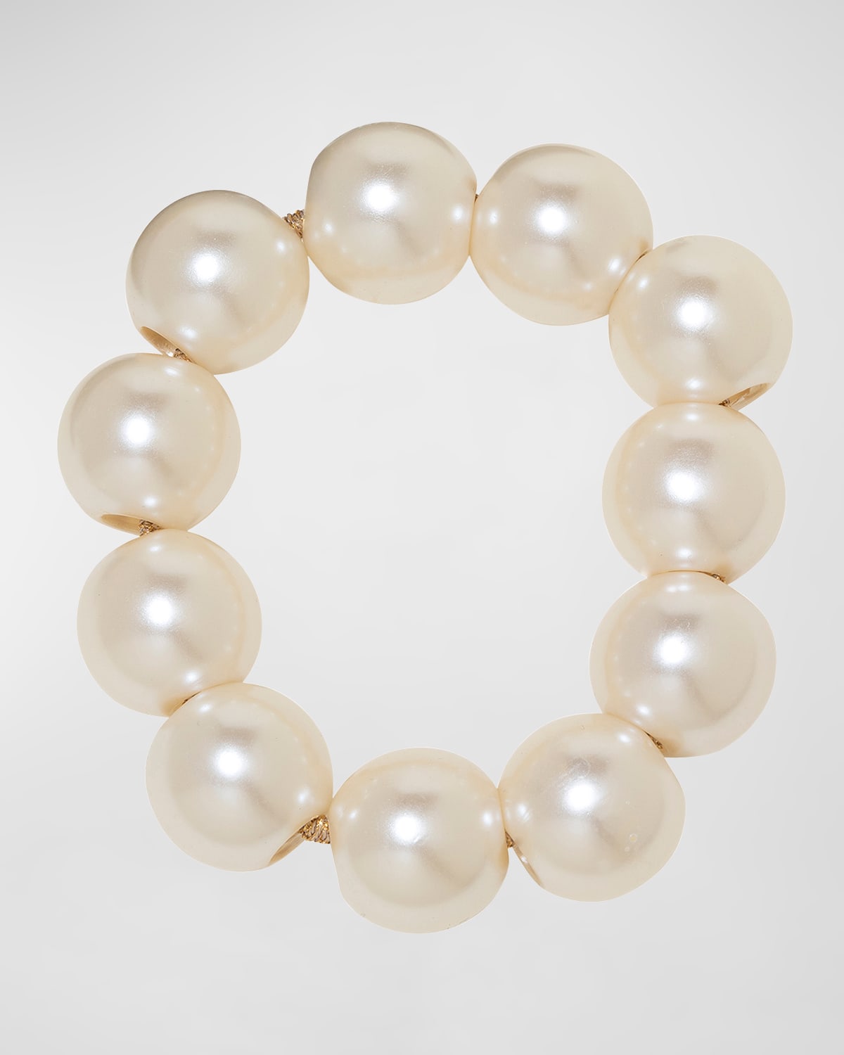 24k Gold Electroplate Crystal Pearl Earrings