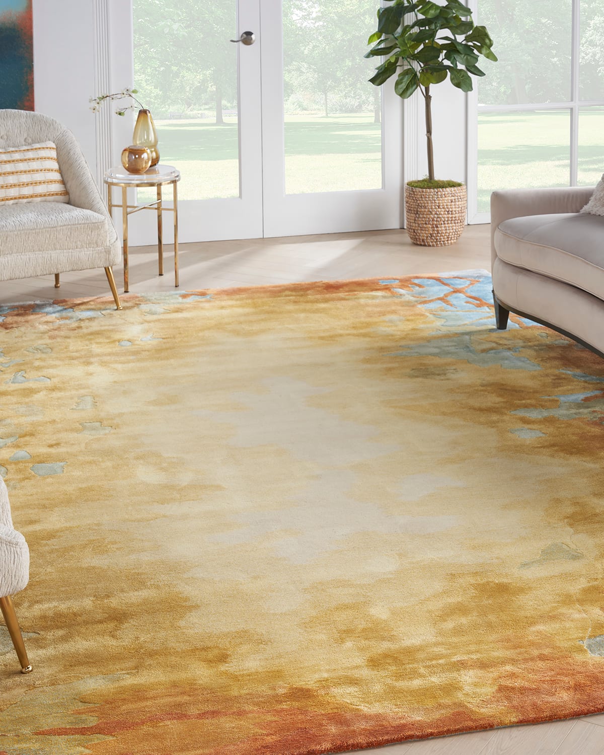 Nourison Andante Hand-tufted Rug, 8' X 10' In Gold