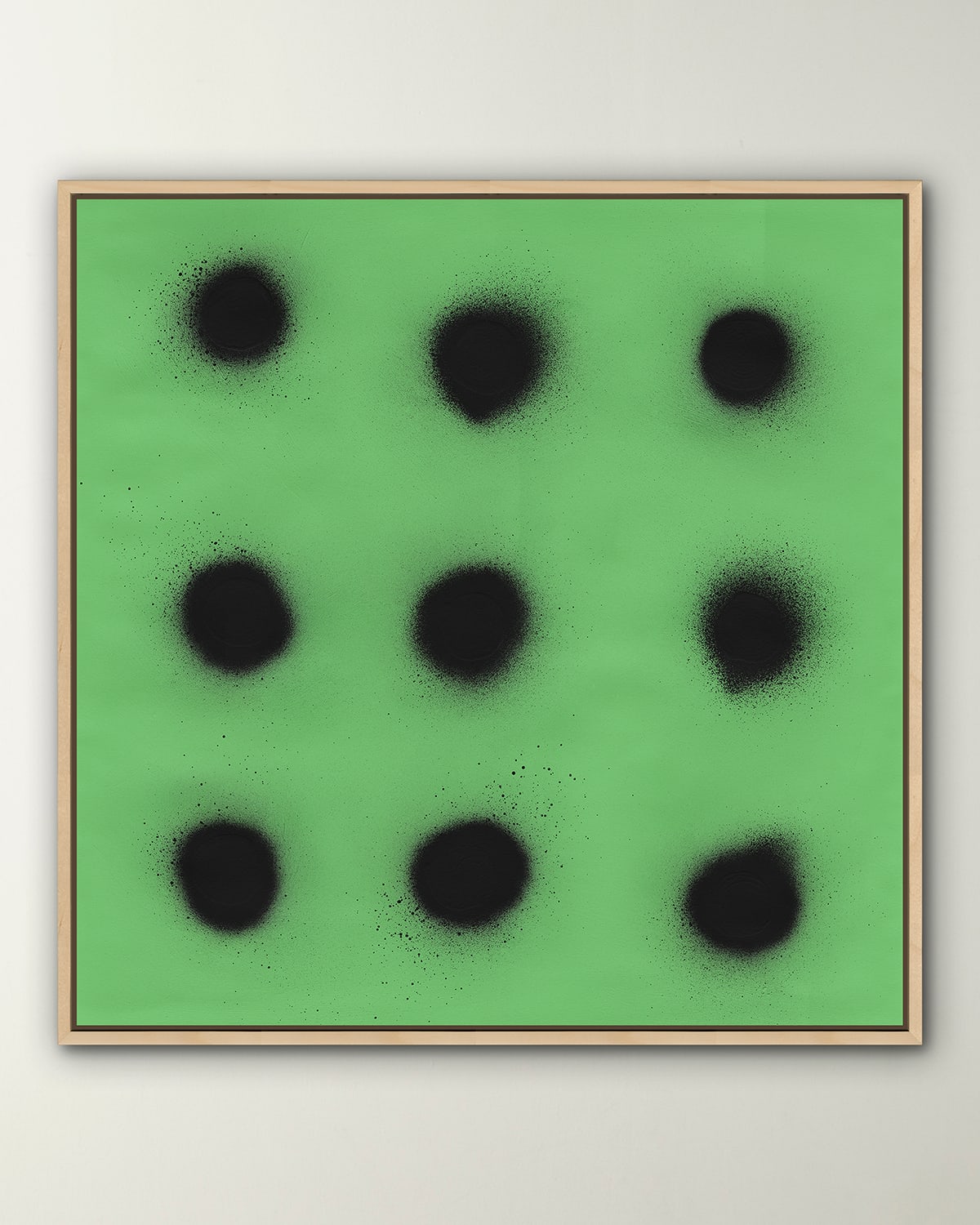 Shop Grand Image Home Spray Dots 1' Digital Print Wall Art By Elisso In Green