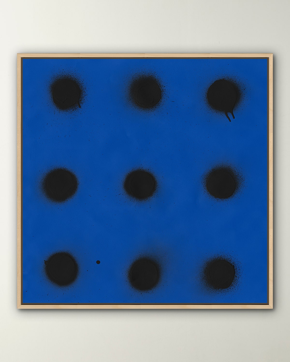 Shop Grand Image Home Spray Dots 1' Digital Print Wall Art By Elisso In Blue