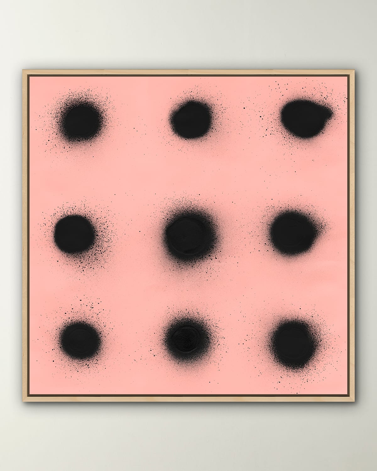 Shop Grand Image Home Spray Dots 1' Digital Print Wall Art By Elisso In Pink