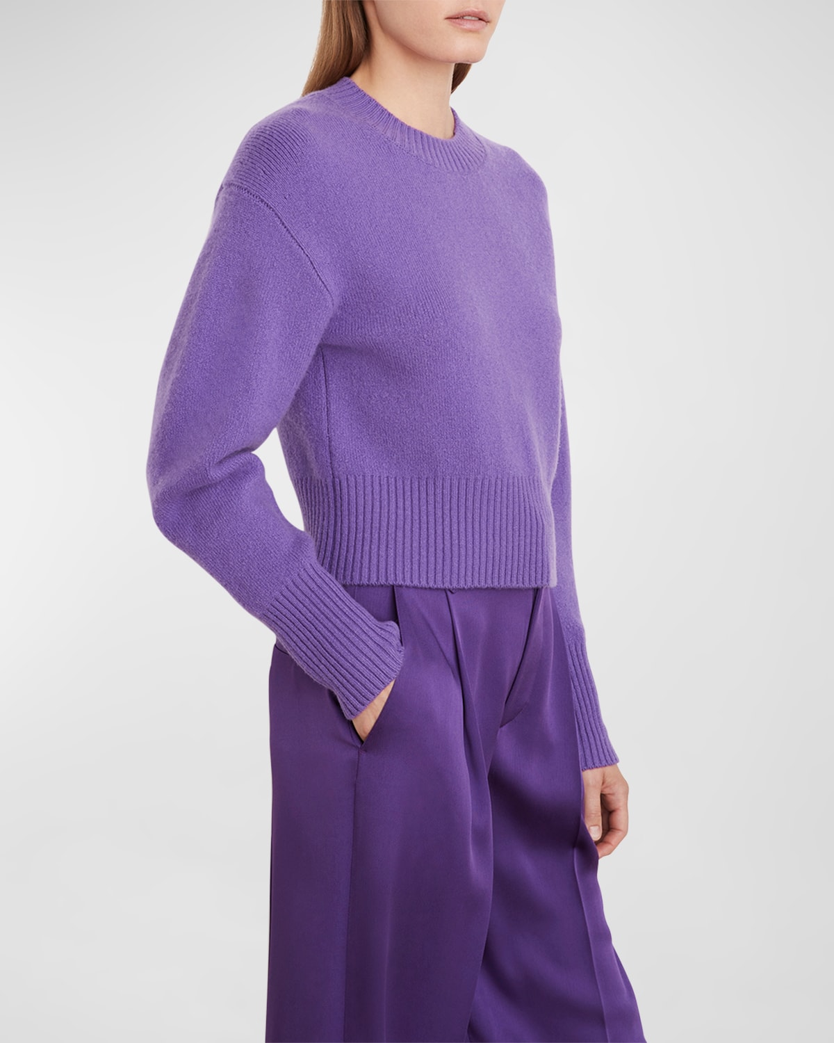 Vince Wide-sleeve Wool-cashmere Sweater In Zinna