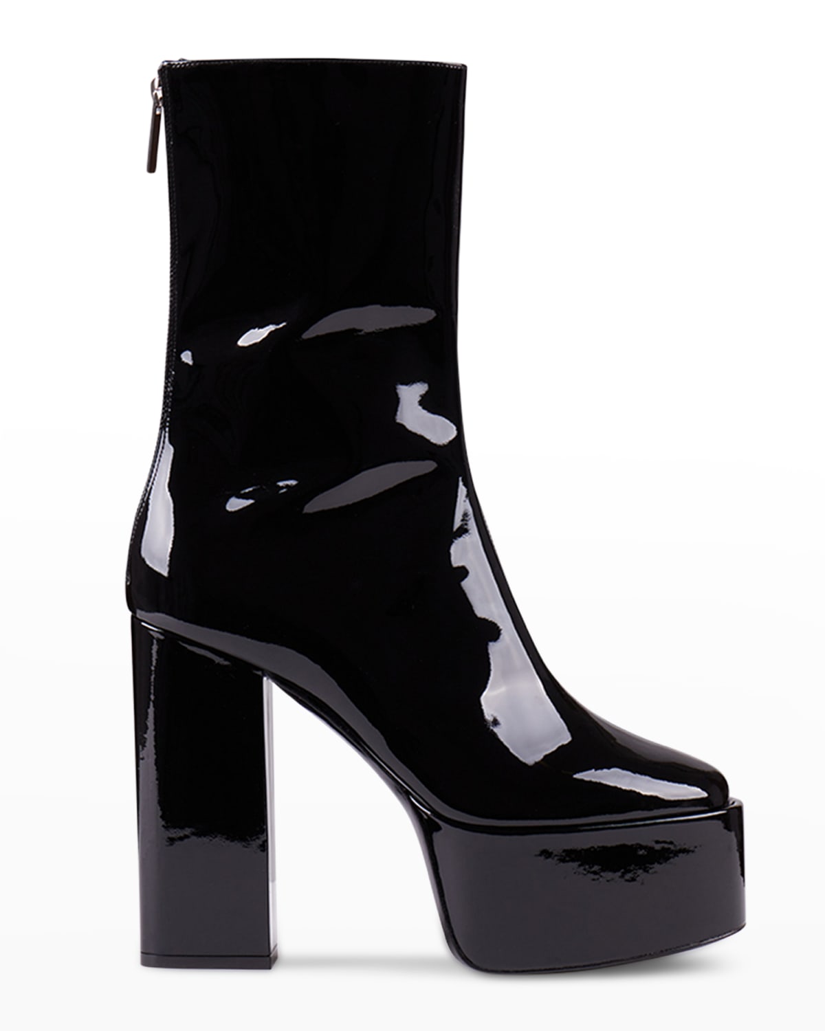 Paris Texas Lexy Block-heel Platform Booties In Black
