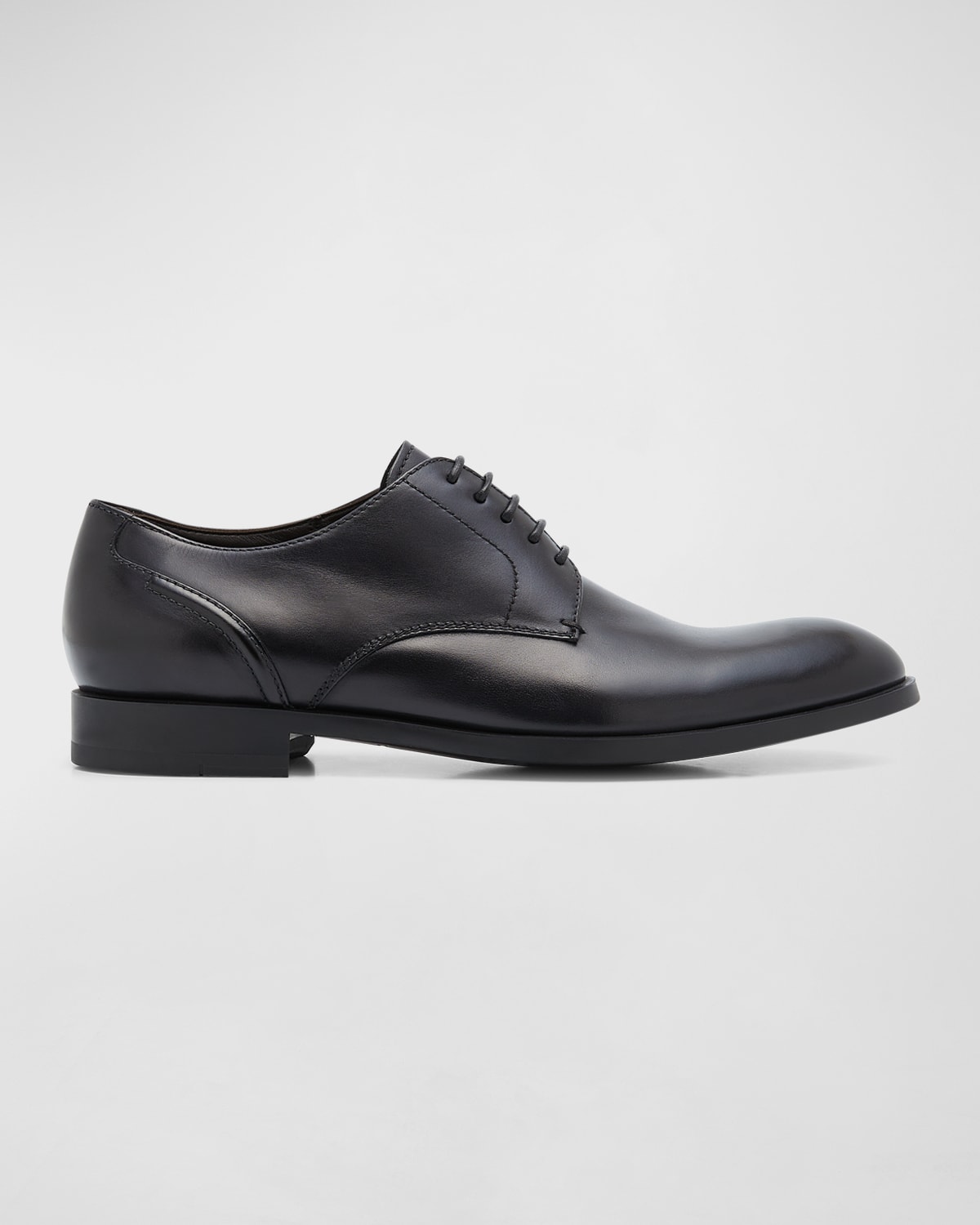 Zegna Black Siena Flex Derby In Black