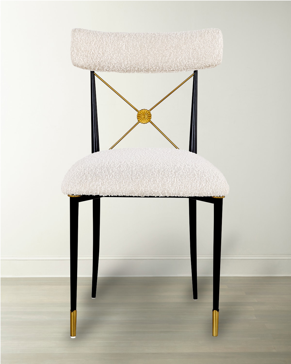 Shop Jonathan Adler Rider Dining Chair In Olympus Oatmeal