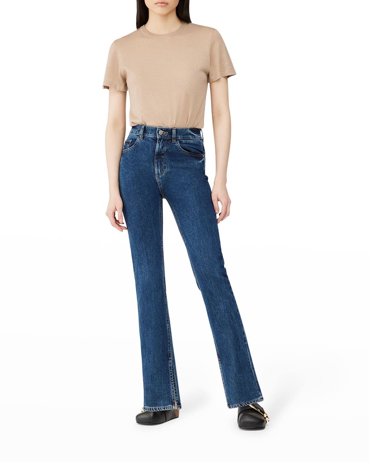 DL Premium Denim Patti Straight High-Rise Vintage Jeans