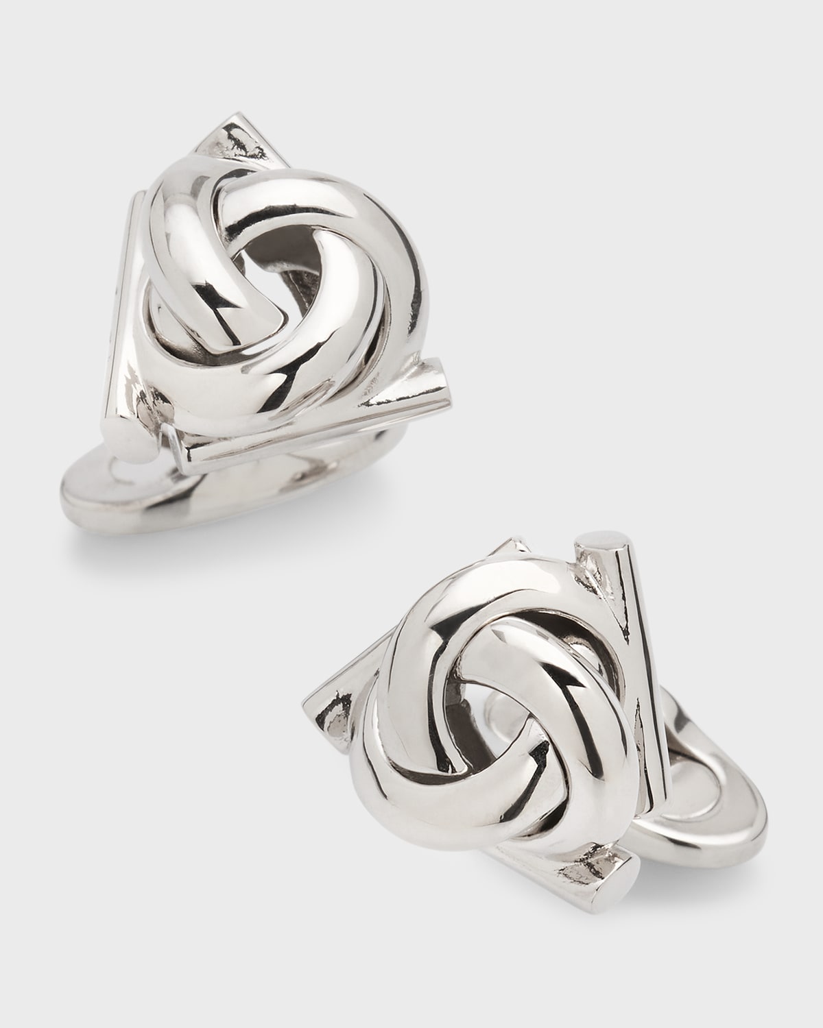 Ferragamo Interlock Gancio Cuff Links In Palladio