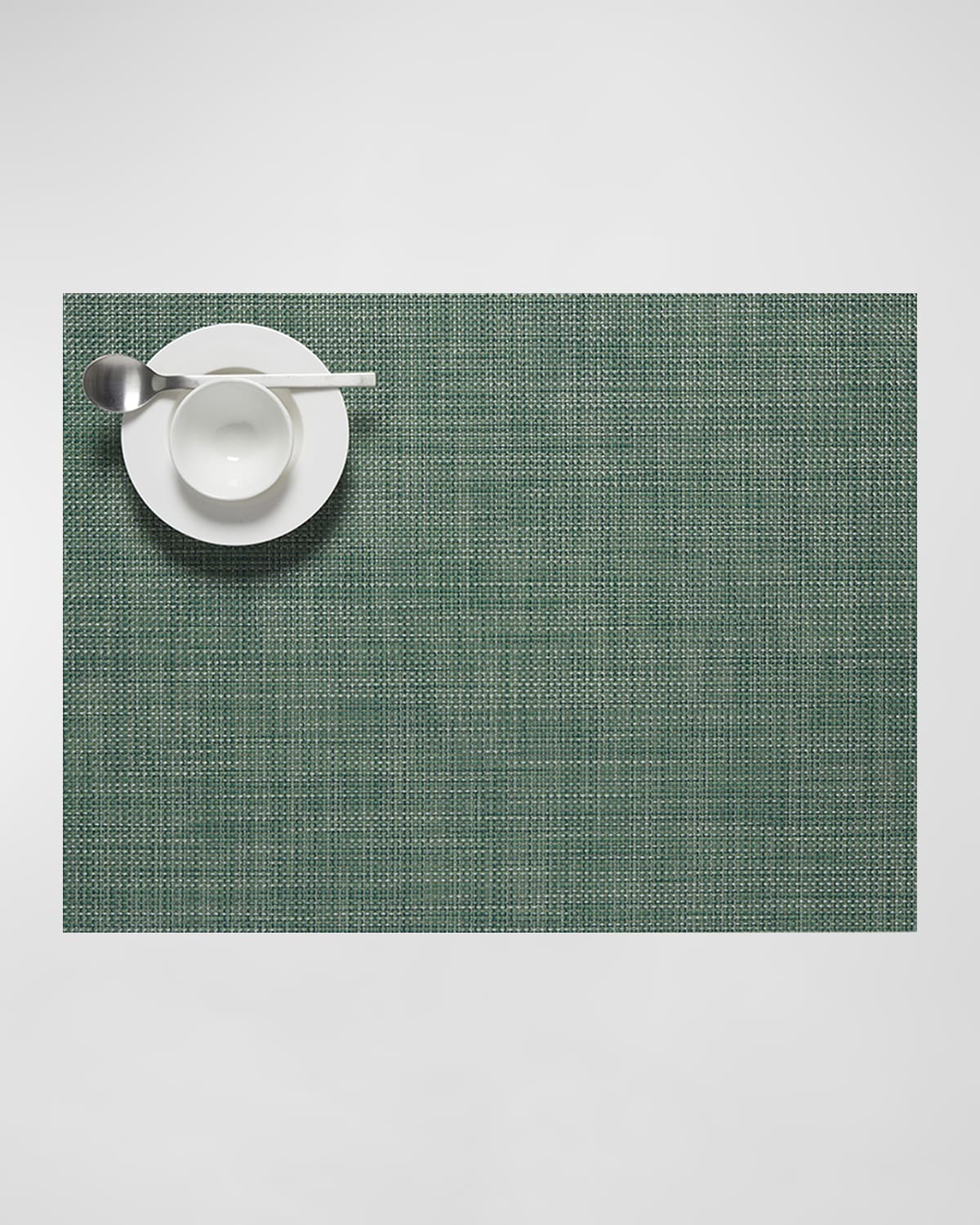 Shop Chilewich Mini Basketweave Placemat, 14" X 19" In Ivy