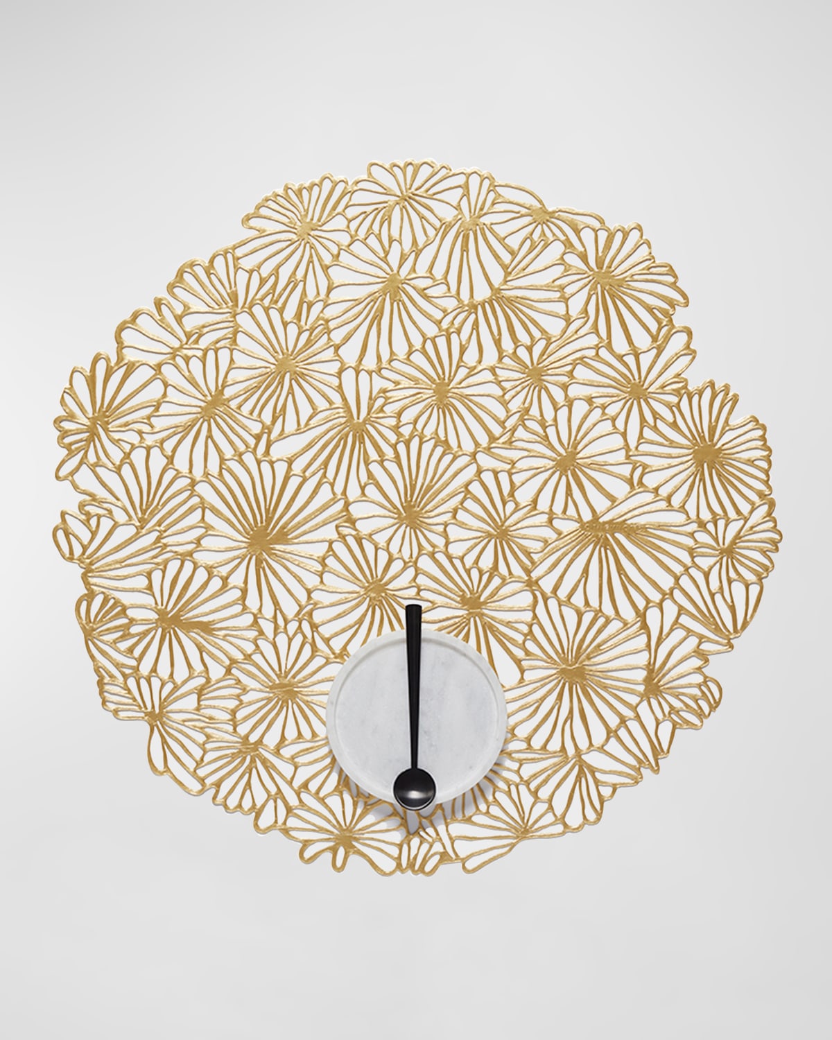 Chilewich Pressed Daisy 14" Placemat In Gilded