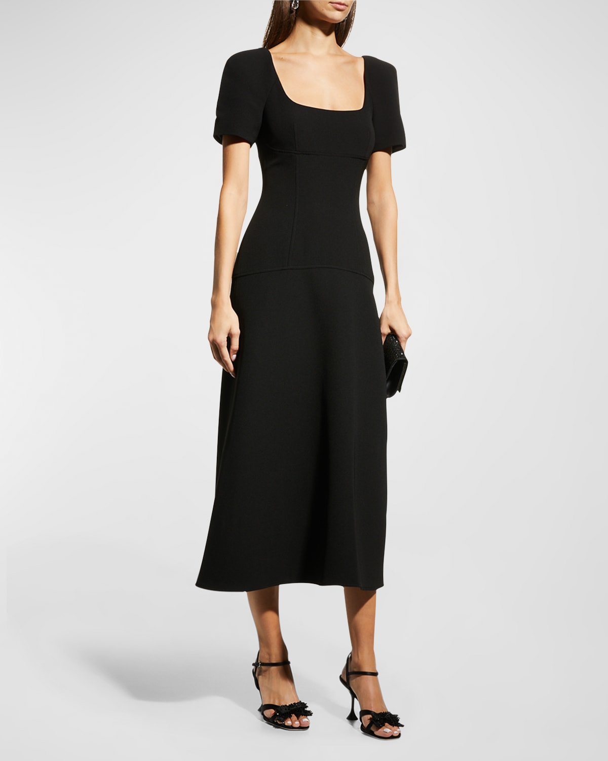 A.L.C. Hayden Seamed Puff Sleeve Maxi Dress Smart Closet