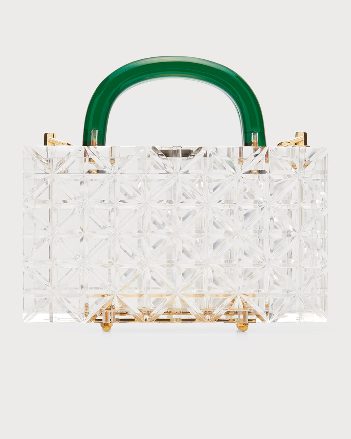 L'Afshar Maude Leon Regular Acrylic Top-Handle Bag