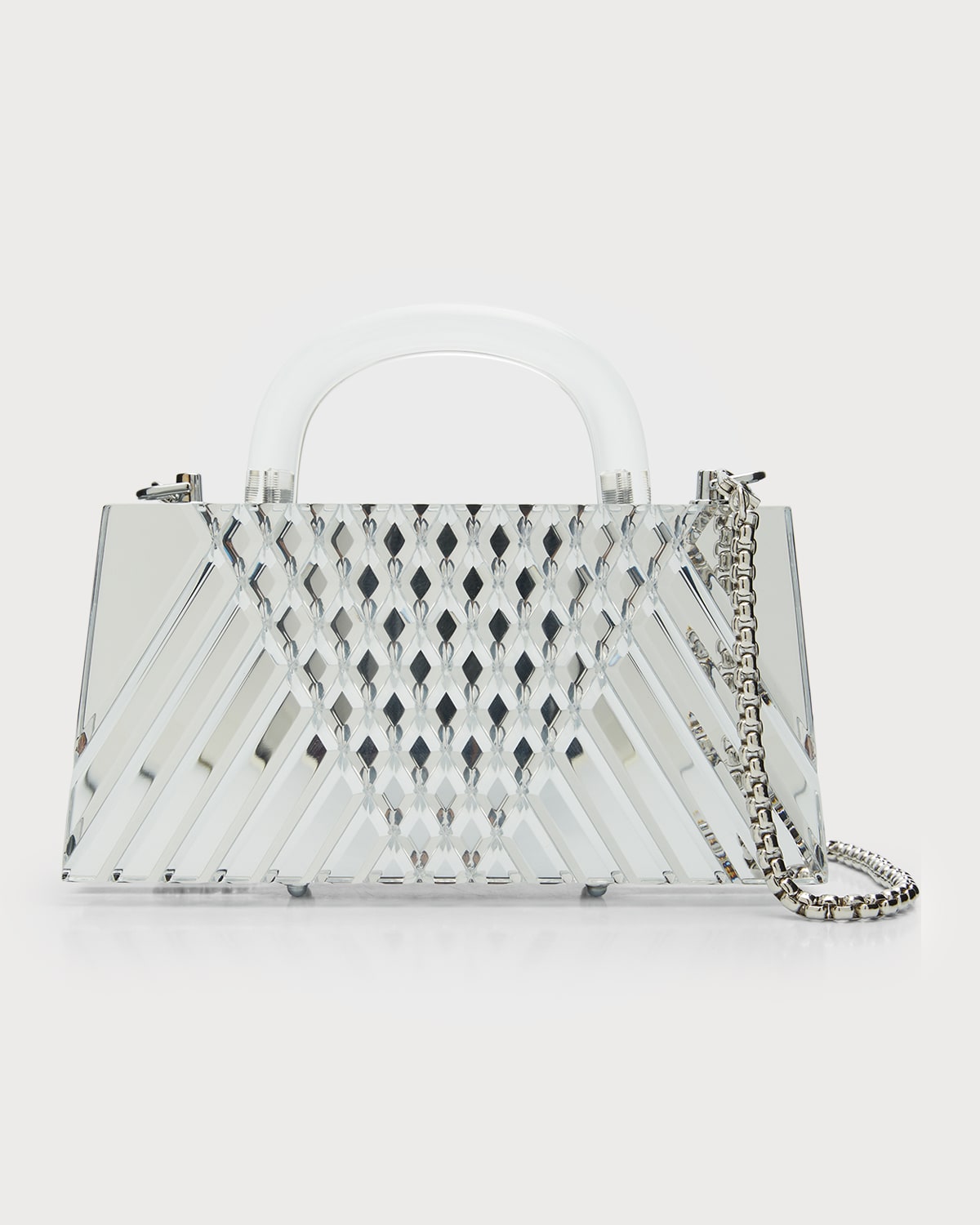 L'Afshar Ivy Eva Acrylic Top-Handle Bag