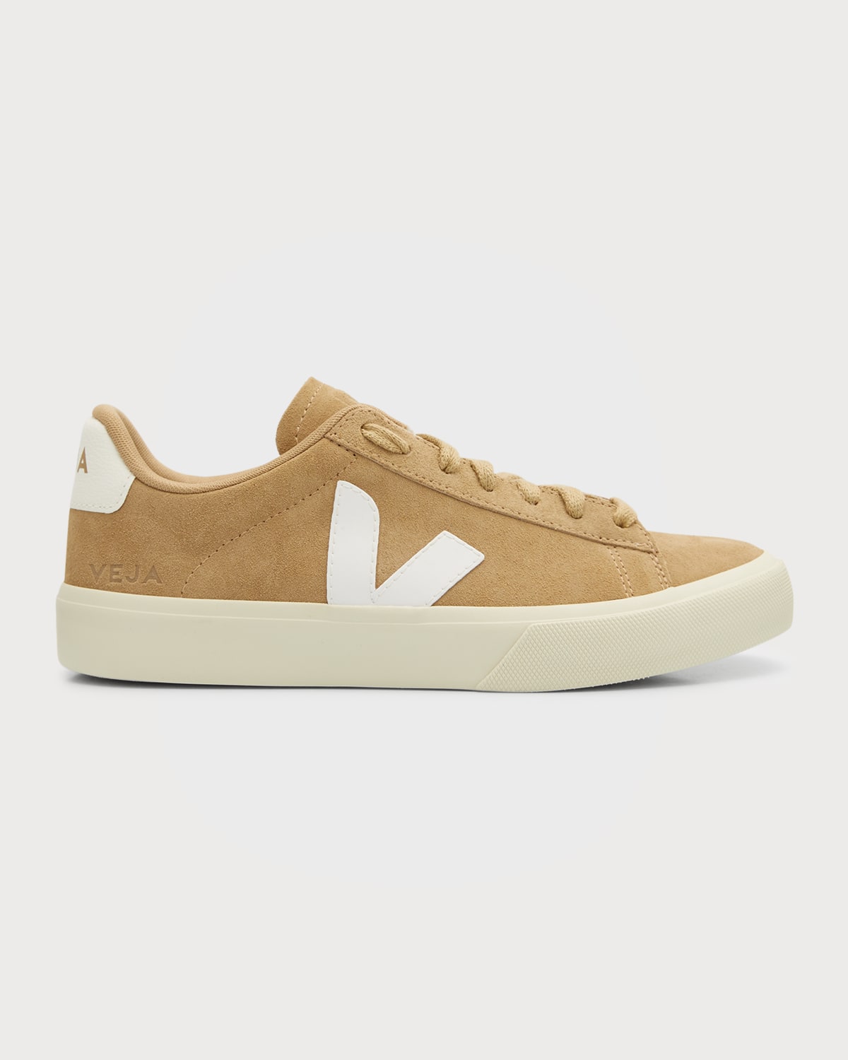 Veja Campo Bicolor Leather Low-top Sneakers In Dune/wht