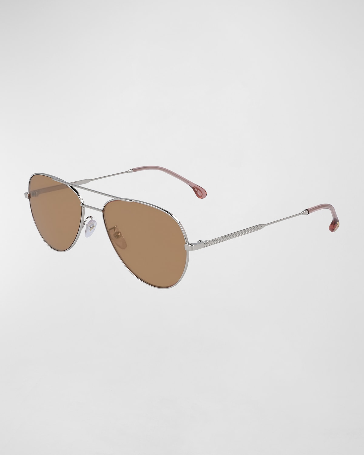 Shop Paul Smith Men's Angus V2 Metal Aviator Sunglasses In Silver