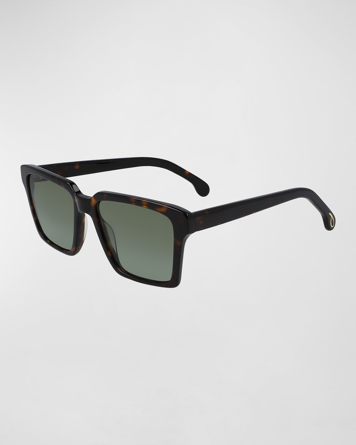 Shop Paul Smith Men's Austin Square Sunglasses In Deep Tortoise