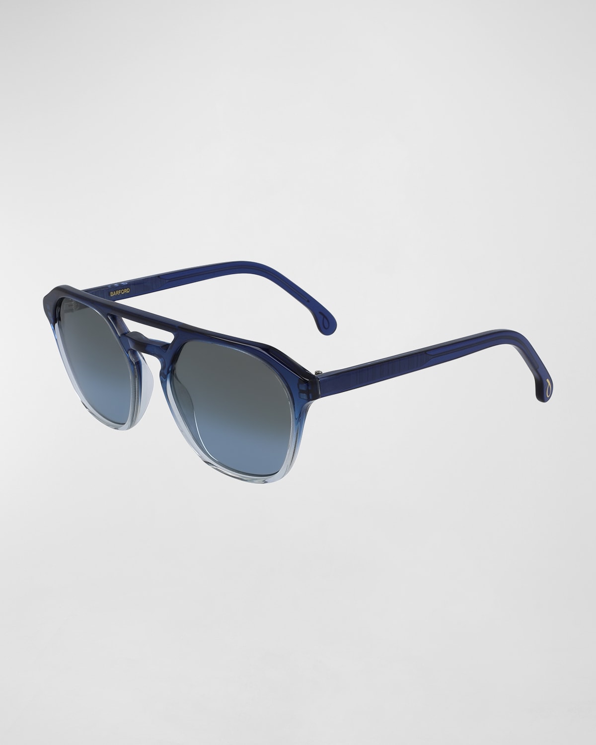Shop Paul Smith Men's Barford Double-bridge Navigator Sunglasses In Midnight Crystal