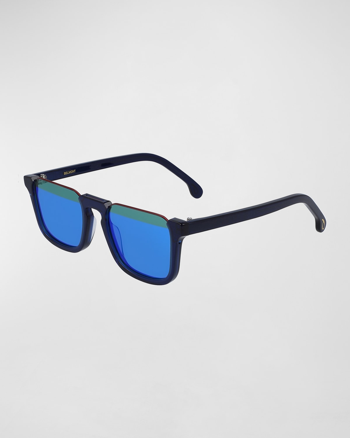 Shop Paul Smith Men's Belmont Rectangle Sunglasses In Deep Navy