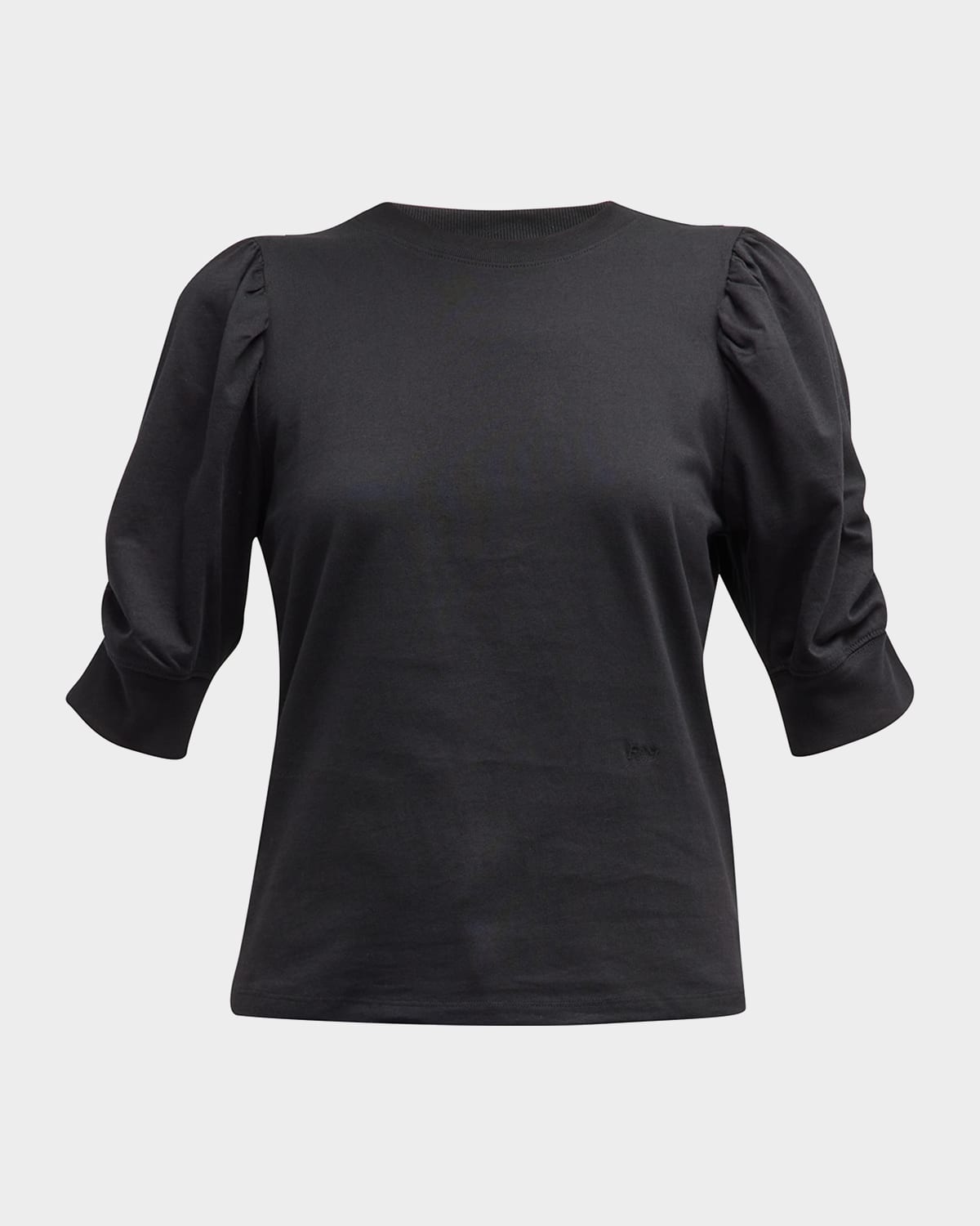 Frame Frankie Puff Sleeve Tee In Blanc