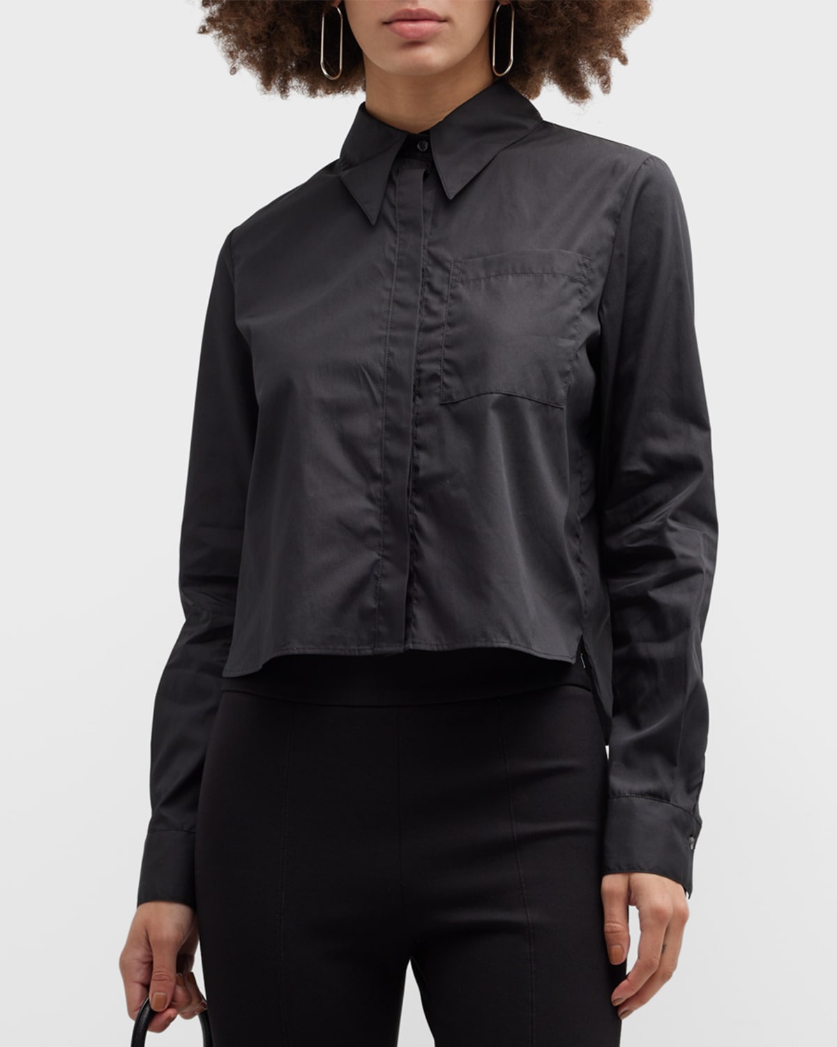 Twp The Boy Button-front Shirt In Black