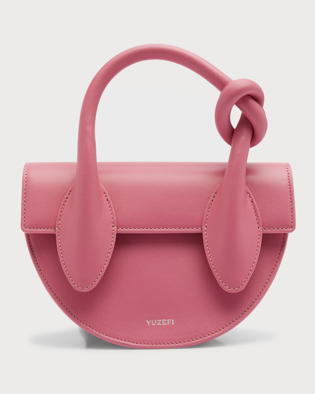 Yuzefi Pretzel Leather Top-Handle Bag