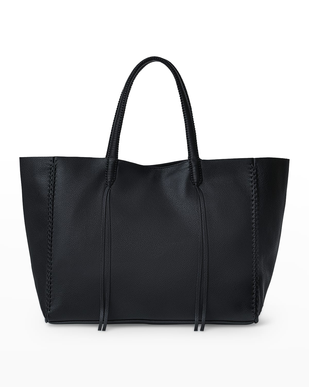 Callista East-West Grained Leather Tote Bag