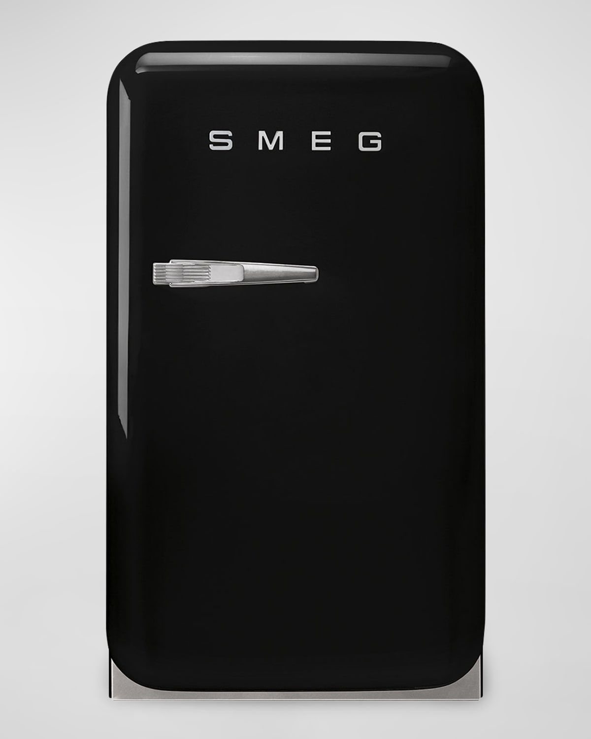 Shop Smeg Fab5 Retro Right-hinge Mini Fridge In Black