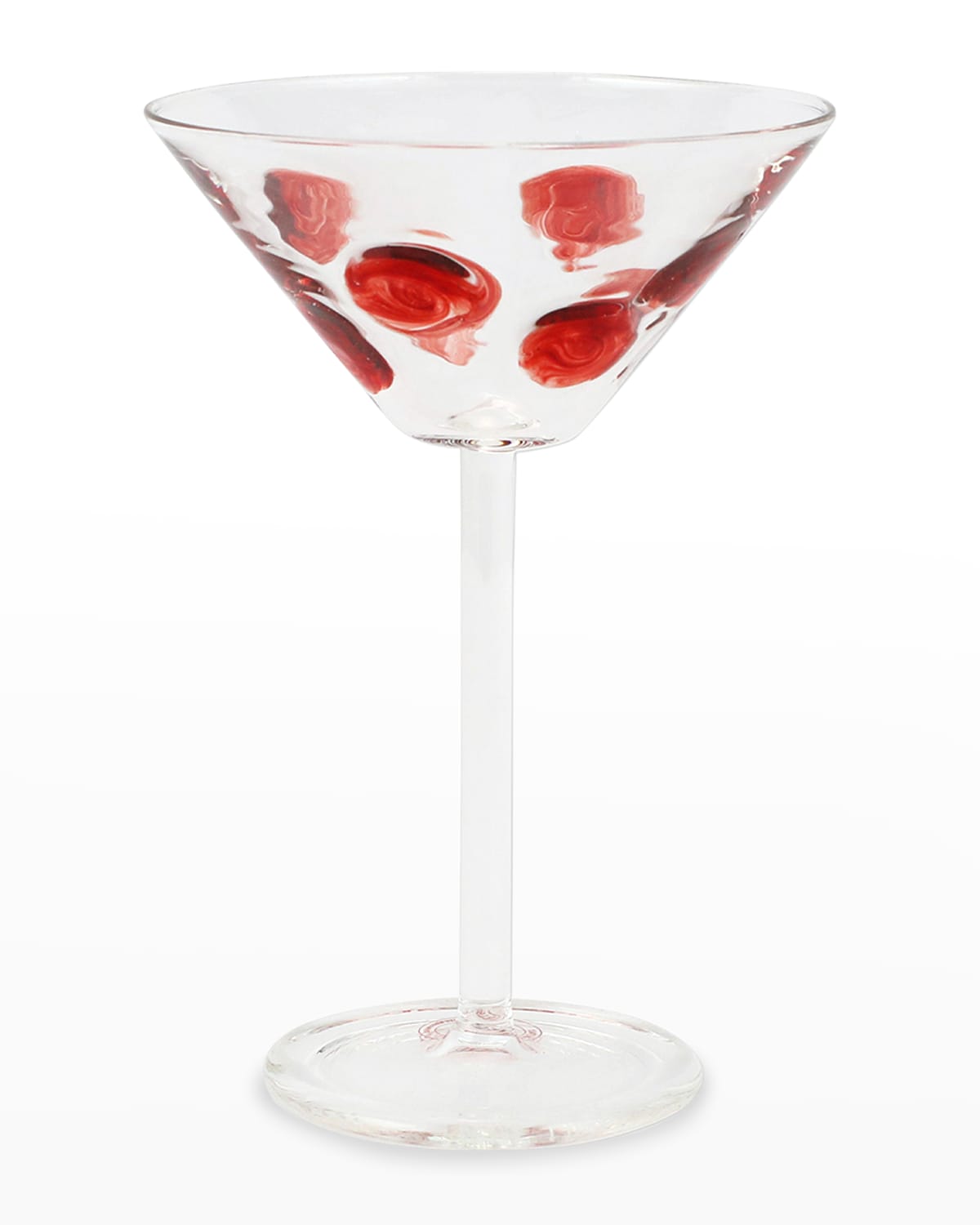 Red Drop Martini Glass