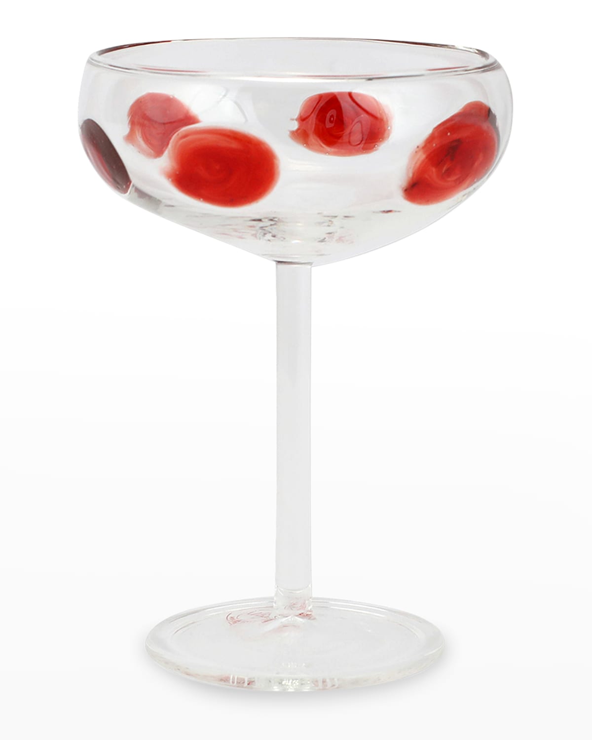 Red Drop Coupe Champagne Glass